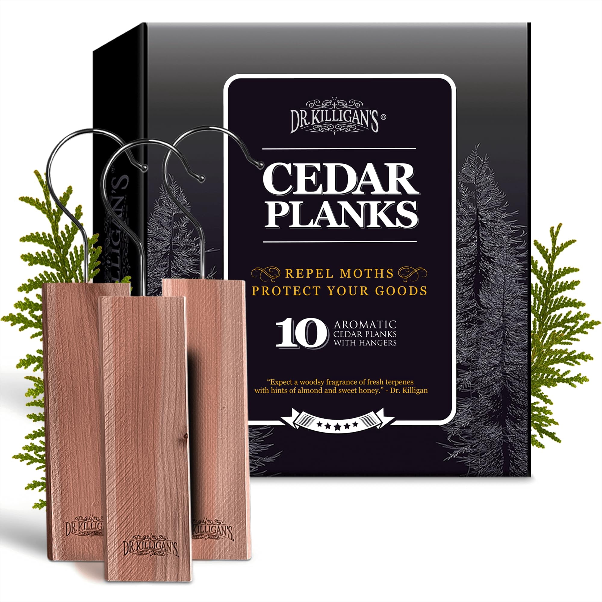 Bloques De Cedro Dr. Killigan's De Cedarwood Planks Para Ropa (paquete De 10)