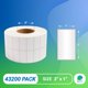 thumbnail image 2 of Etiquetas ABC PACK & SUPPLY 2x1" Blanco Mate 4 Rollos, 2 of 6
