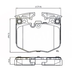 Pastillas Freno Para Auto Allied Nippon Adb02527