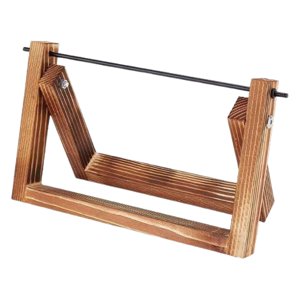 Magideal - Porta-Hilos Porta-Ovillos Dispensador De Hilo Rodillo De Lana Porta-Hilos Fabricado En Madera Con Superficie Lisa Para Fácil Rotación Para Tejer Y Cro 14 Cm X 22 Cm X 15 Cm