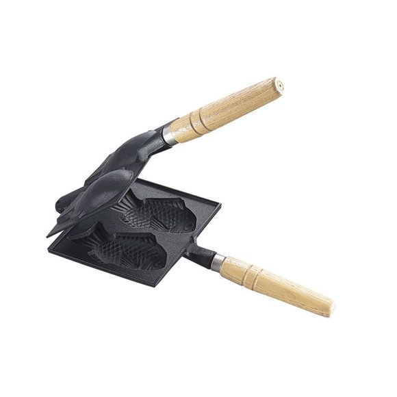 Molde para Taiyaki Ikenaga de hierro fundido 16,5 × 3,1 cm, 1,7 kg, antiadherente