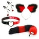 thumbnail image 1 of Sexy Fox Tail Anal Plug Cute Cat Ears Headbands Set Nipple Clip Neck Collar Metal Butt Plug Couple Cosplay For Adult Sex Toys, 1 of 3