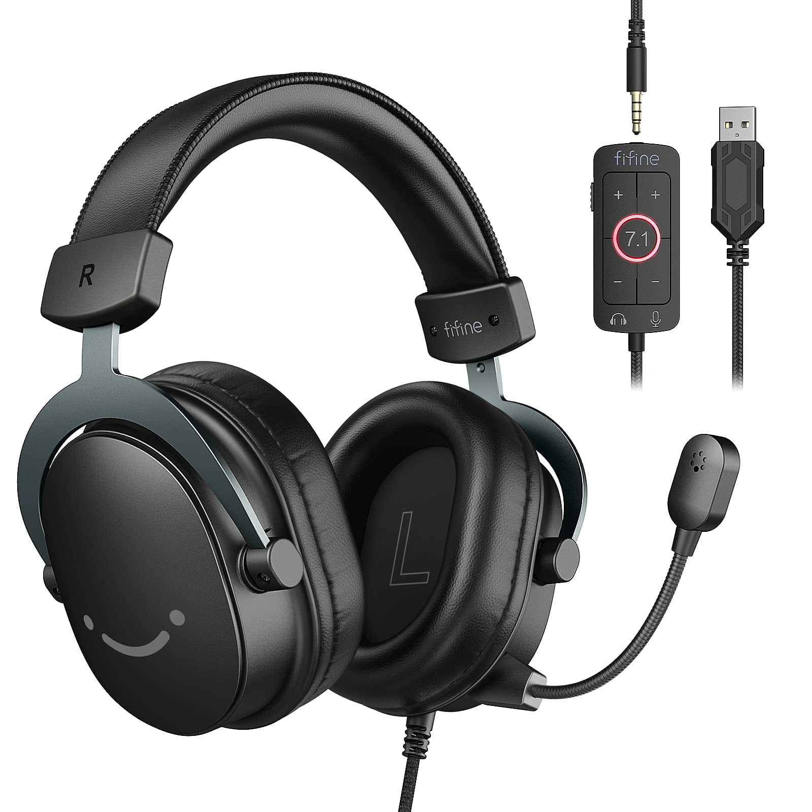 Auriculares Para Juegos Fifine Ampligame H9 Usb 7.1 Surround Sound