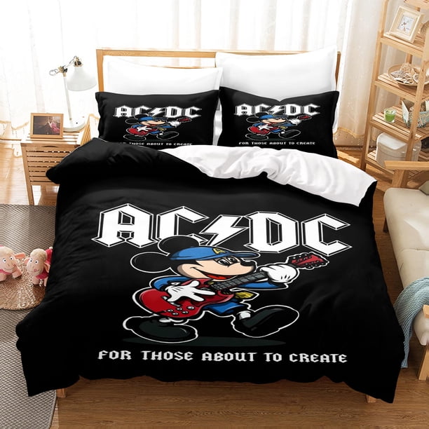 Mickey Minnie Duvet Cover Set Bedding Comforter Sets King Size 3D Children'S Bedding Set