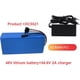 thumbnail image 2 of Batería de litio de 48 V, paquete de baterías de iones de litio para bicicletas eléctricas de 48 V, 12 Ah/14 Ah/20 Ah, placa BMS integrada de 30 A, para motor de scooter de bicicleta eléctrica de 250, 2 of 6