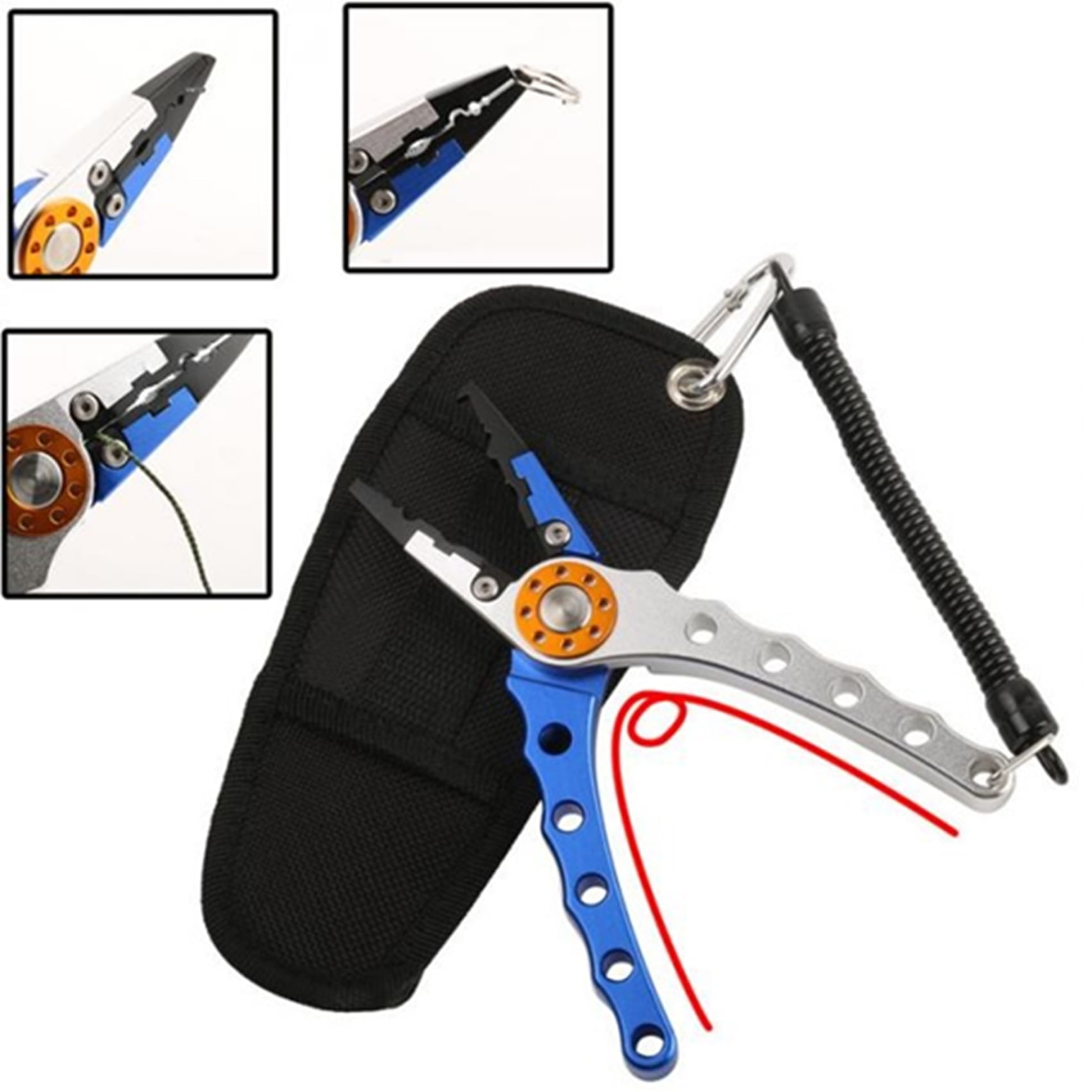 Alicate Pesca Saca Anzue Silstar 18cms 138gr Aluminio Con Funda Y Guia