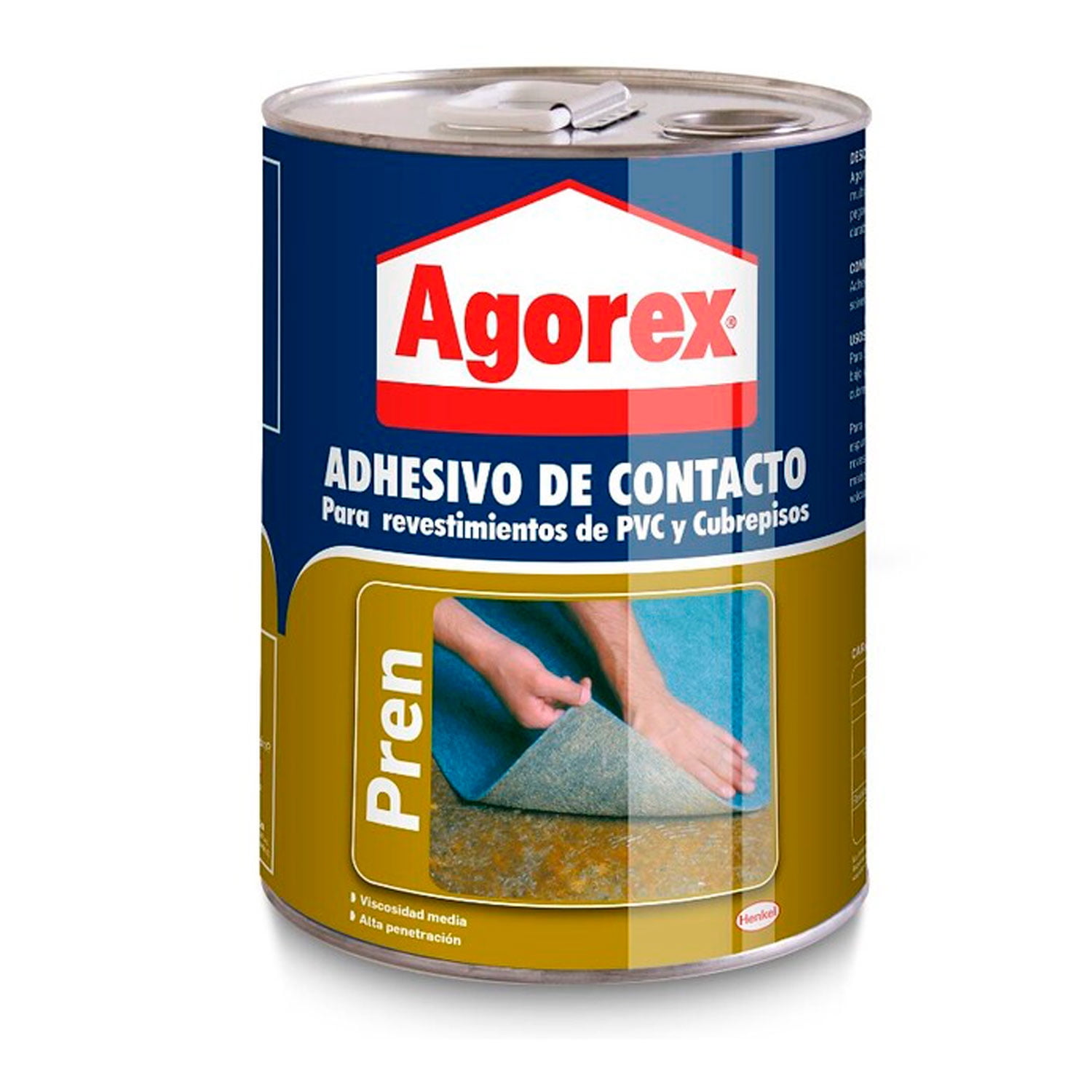 Agorex - Adhesivo Para Pvc Y Cubrepisos 3.8 L