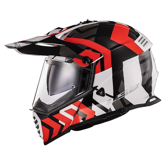 Casco LS2 Blaze Adventure Rojo/Negro/Blanco (XS) DOT