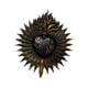 thumbnail image 5 of Decoración de la pared de corazón gótico Plaque de pared Decorativa Trabajo de arte de pared escultura de pared cardíaca para la entrada de entrada de Negro, 5 of 5