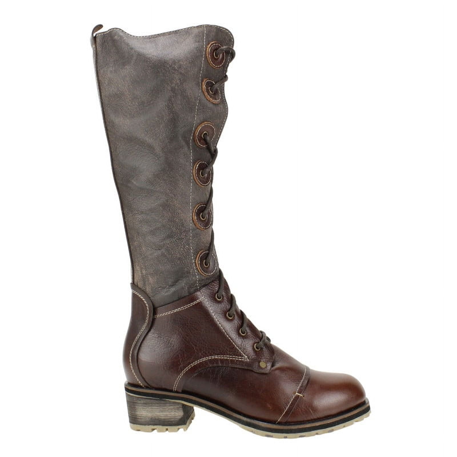 Bota Exs Militar Cuero Marrón