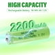 thumbnail image 2 of Batería recargable AA GENYESTAR 1.2 V 2200 mAh, paquete de 12, 2 of 9