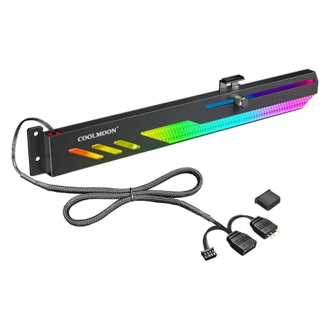 Magideal - Tarjeta Gráfica Argb 5V Decoración Gpu Soporte Para Tarjeta De Video Soporte Para Soporte Tirarere Rgb Pc De Escritorio Soporte Para Tarjetas De , Negro