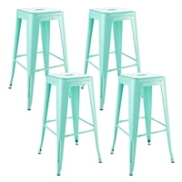 Novahus - Pack 4 Pisos De Bar Metal Tolix