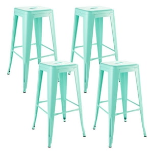 Novahus - Pack 4 Pisos De Bar Metal Tolix