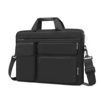 Xusx111 - Funda Portátil Protectora 13 Pulgadas Manga Portátil, Bolso Abierto Con 2 Levantado & 1 Flapover & 1 Manija & Cinturón, Funda Portátil Con Manija Negro