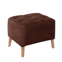 Latam Home - Pouf Lyon Cuero Kentucky Cafe Moro