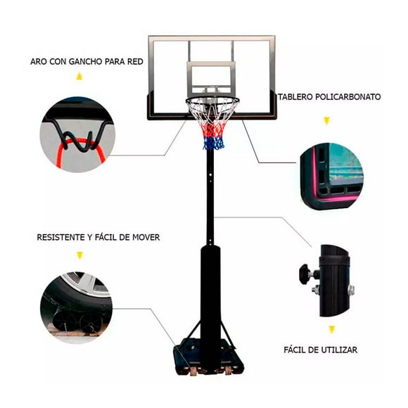 Aro De Basquetbol Con Base
