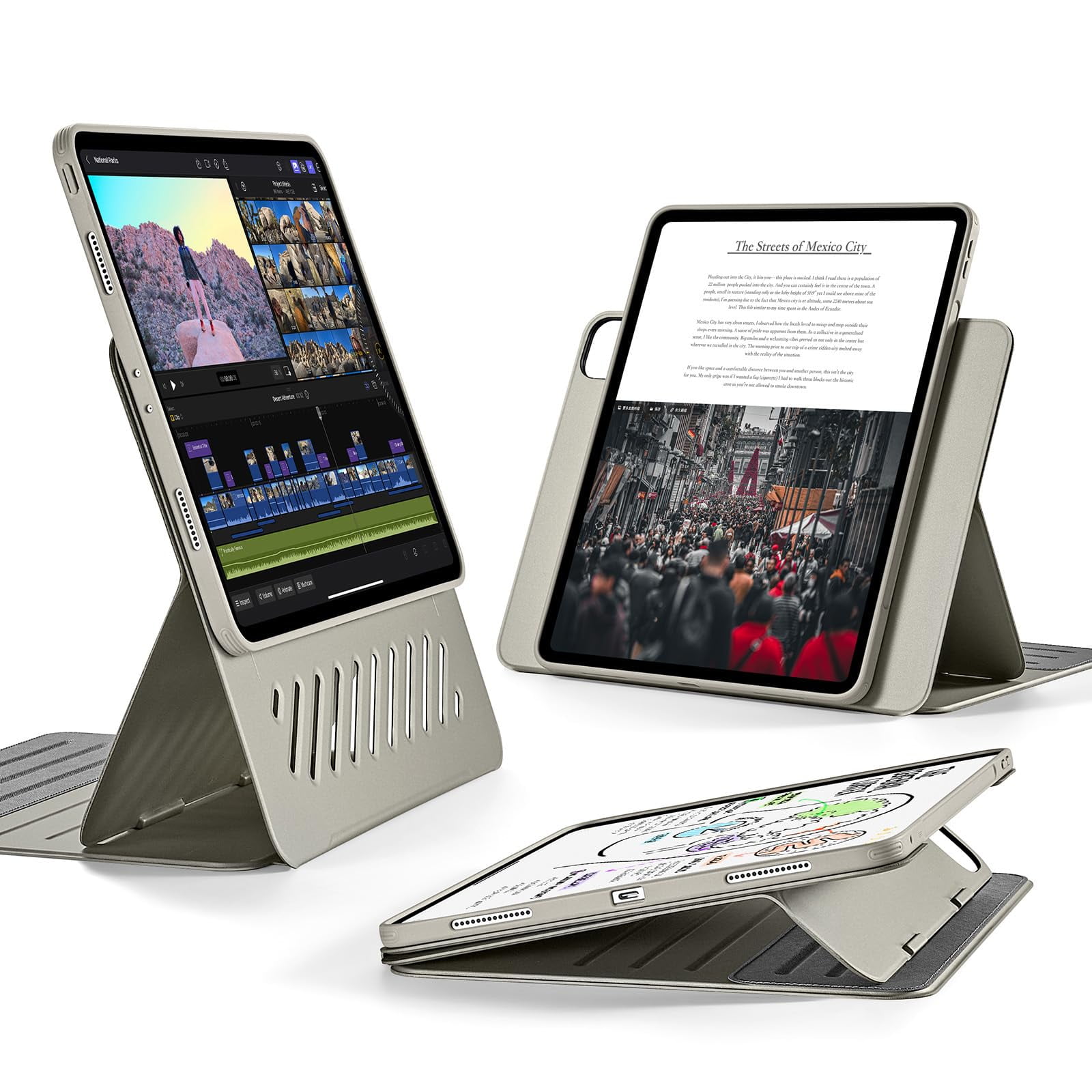 Funda Esr Para Ipad Pro 12.9 (6.ª Y 5.ª Generación, 2022/2021) Titanio
