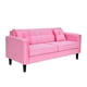 thumbnail image 2 of Sofa New Retro 3C Felpa 00 Rosado, 2 of 6