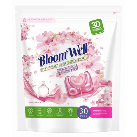 Detergente Para Ropa En Cápsulas – Bloomwell 3 En 1 – 30 Un