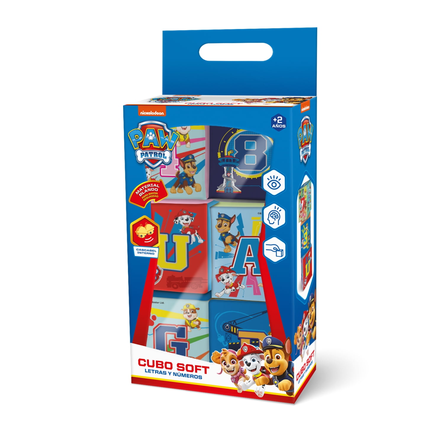 Paw Patrol - Cubo Soft Letras Y Números
