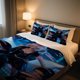 thumbnail image 1 of Kpop Girl Cyberpunk Glam Duvet Cover Set AllSeason Breathable RV Decor Minimalist, 1 of 1