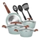 thumbnail image 1 of Juego Bateria Cocina Granito Antiadherente Olla Sarten 10pcs, 1 of 3
