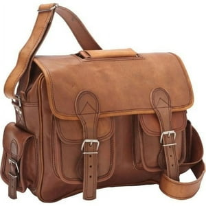 Cartera Satchel Y Bandolera Sharo Classic Leather Cuero Mediana