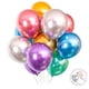 thumbnail image 1 of Globos de fiesta JHBVHBH Coloridos, cromados metálicos, 30 cm, 100 unidades, 1 of 6