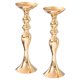 thumbnail image 1 of 2 Candelabros De Metal Con Soporte Largo, Jarrón De Flores Dorado-M, 1 of 5