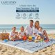 thumbnail image 4 of Manta de Playa LANE LINEN 210x210 cm Navy Blazer antiarena, 4 of 9