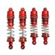 thumbnail image 4 of 4Pack RC Amortiguador Delantero Y Trasero Para Camiones De Orugas Wltoys 104001 Rojo, 4 of 5