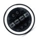 thumbnail image 1 of Optico Led 6014 Negro 7" C/Borde Blanco 12-24V, 1 of 2