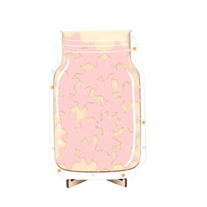 Bothyi - Tarro De Recompensa De Estrella Tarro De Recompensa De Buen Comportamiento De Madera Tarro De Incentivo Para Aula Rosa