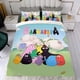 thumbnail image 4 of Barbapapa Conjunto de sábanas temático, trío de piezas, cómodo y amigable con la piel, diseño único, regalo de decoración para el hogar para familiares, amigos y fans, 90 cm * 190 cm, 4 of 6