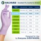 thumbnail image 5 of Guantes de examen HALYARD LAVENDER, de nitrilo, sin polvo, medios, 5 of 8