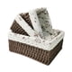 thumbnail image 1 of Cesta Para Servir, Cestas De Almacenamiento Tejidas A Mano Apilables Para Patio, Refrigerio, Inodoro, 3 Uds., 1 of 5