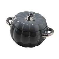 Bothyi - Bandeja Para Servir Estofado Fácil De Limpiar Con Tapa Para Refrigerios De Fiesta De Boda Gris Oscuro