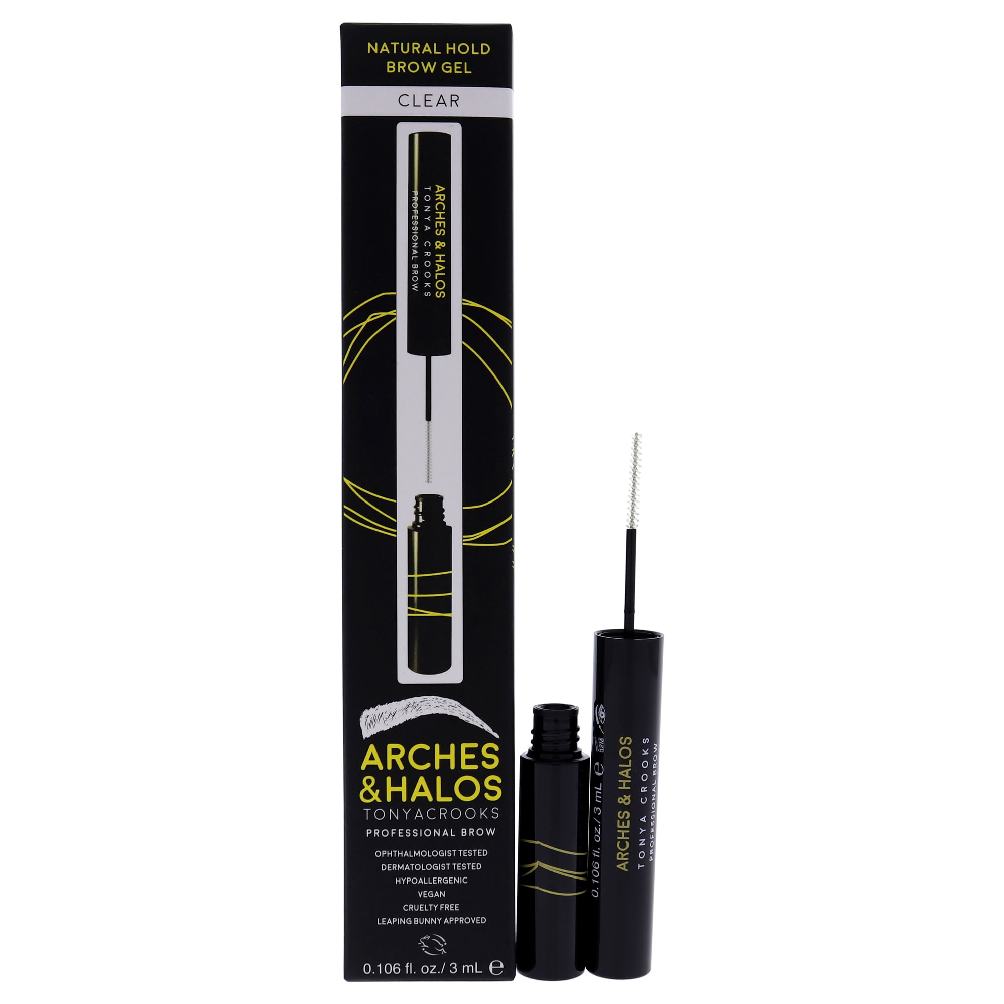 Arches And Halos - Gel Para Cejas De Fijación Natural - Transparente De Para Mujeres - Gel De 0.106 Oz