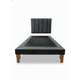 thumbnail image 1 of Cama De Plaza Lineal Gris Oscuro Felpa, 1 of 3