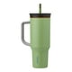 thumbnail image 1 of Vaso de viaje Owala de acero inoxidable de 1,2 L con tapa, color verde pajizo, 1 of 3