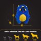 thumbnail image 5 of Juguete para perro Bite Force Monstruo azul con silbato y Kevlar, 5 of 8
