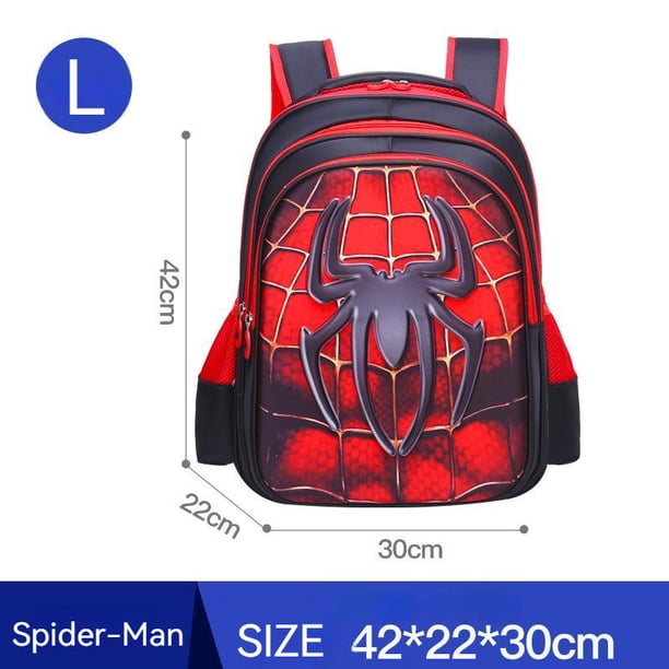 Disney Captain America Kids 3d Cute Spiderman Design Print Backpack Children Bag Boys Primary School Bag Kindergarten Backpack