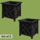 thumbnail image 2 of Macetero exterior 2 piezas Pure Garden 39 x 39 x 42 cm negro, 2 of 7