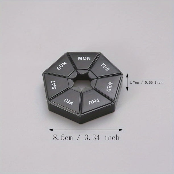 7-Day Large Capacity Portable Medicine Box: Keep Your Medication Organized and Dustproof!