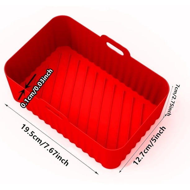 Upgrade Your Air Frying Game with Reusable Silicone Liners - Perfect Fit for Air Fryers, Easy to Clean, Saves Fried Rice - Available in 1/2PCS