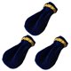 thumbnail image 3 of 3pieces pleuche piano sustain pedal cover protector de la manga del pie pad azul, 3 of 5