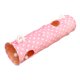 thumbnail image 3 of Kitten Tunnel Puppy Rabbit Mirillas Play Fun Toy Tube Plegable Rosa, 3 of 5
