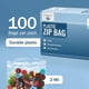 thumbnail image 3 of Bolsas con cierre zip TenderGentle 7,6 × 12,7 cm paquete de 100 unidades 2 mil, 3 of 6