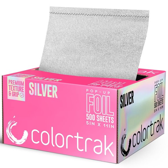 Colortrak Silver Aluminum Popup Foil, 500 PreCut Sheets